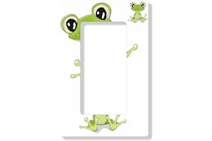 Tapetenschutz Martha von EDS-Werbemedien für Kinder Dekorrahmen Wandschutz Tapetenschoner Lichtschalter Acryl Schalter (2-fach Rahmen, Frosch Felix)