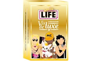 Smile Life : Vie de Luxe - Extension | 60 Cartes | Humour & Stratégie | 2 à 6 Joueurs | Dès 12 Ans | Nécessite Le Jeu de Base | Blackrock Games, Bleu