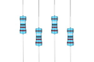 SCOOYUCK 100 pieces 2.2 Ω ohm resistor 1/4 W (0.25 W) 1% tolerance metal film resistors