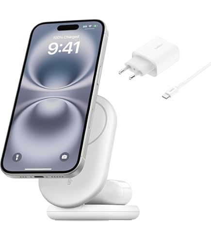 Zens Wireless Charging Cable Pro 2, 1.5 m naar 1.5 m USB-C Oplaadkabel, MagSafe & Qi2 15W, Compatibel met iPhone Air/17/16/15/14/13/12 en AirPods, Wit