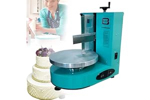 SSQUZA Automatische Kuchen Zuckerguss Maschine,Justierbarer Creme Glätter Kuchen Poliermittelpolierer,Creme Rand glatt machen