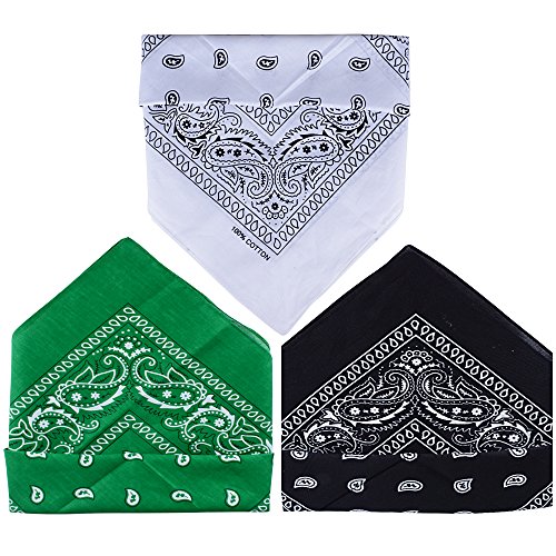 12 Bandane Paisley - Fazzoletti Da Collo In Poliestere Per Uomo, Donna E Bambini - Foto 11