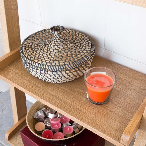 SoBuy® Modern Ladder Shelf with Five Floors, Wood Stand Shelf, Wall Shelf, 56x189cm, Nature, FRG17-N