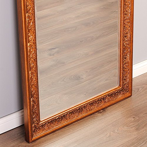 WANDSPIEGEL Pompöser Barock Spiegel FIORA 130x50cm GOLD BRONZE - 6