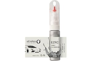 SD COLORS Cepillo de retoque de aluminio gris EZRC de 20 ML para reparación de arañazos (sólo pintura)