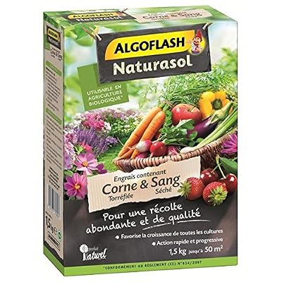 Algoflash Engrais naturel sang desséché ALGOFLASH 1.2 kg 25 m²