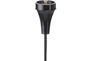 Hussala Padua Fiaccola da Giardino in Acciaio Rivestito di Polvere (Lunghezza: 115 cm) [1 pz.]