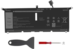 ASUNCELL 7.6V/52Wh DXGH8 Batterie d'ordinateur Portable pour Dell XPS 9370 9380 7390 Series, Dell Inspiron 13 5390 5391 7390 2-in-1 7391 2-in-1, Inspiron 14 7400 7490, Latitude 3301 E3301