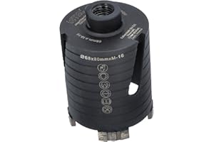 BTEC – Diamant Dosensenker 68 mm mit M16-Aufnahme + 80 mm Nutzlänge – Dosenbohrer für Mauerwerk, Kalksandstein, Ziegel, Poroton, Putz uvm. – Diamant Bohrkrone