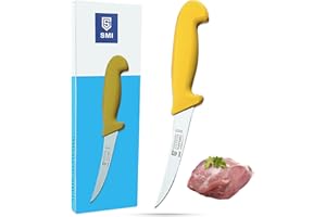 SMI 5 Pouce Couteau à Désosser Solingen Courbée Couteaux à Désosser Flexible Couteau Cuisine Acier Inoxydable Couteau Boucher Made in Germany