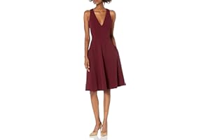 Dress the Population Sukienka Kobiety CATALINA SOLID SLEEVELESS FIT & FLARE MIDI DRESS