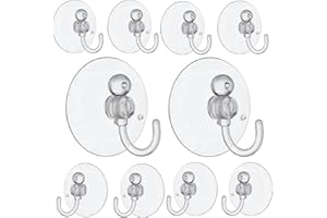 MERRIWAY Bulk Hardware BH02030 Gancio a Ventosa, Set di 10 Pezzi