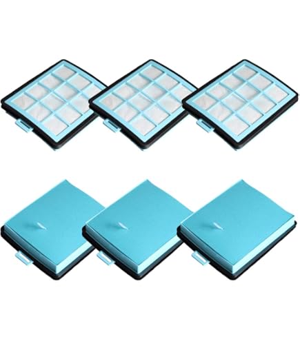 Vhbw Lot De 8 Filtres Compatible Avec Philips PowerPro Active FC8671 Fc8672 Aspirateur 88702791