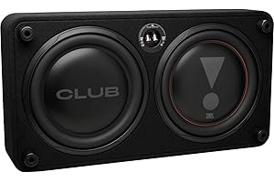 JBL Club 1200SSL 12” Passiv Subwoofer Auto Set, Down-Firing Geschlossenes Flachgehäuse mit Passivmembran, Robust und Platzsparend - 1200W Auto Subwoofer Passive mit Aluminiumtreiber für Präzise Bässe