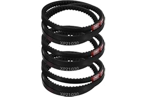 sourcing map 3pcs XPZ1030 EPDM V-Belt, Wedge Section Cut Edge Cogged Industrial Rubber V Belt 10mm Width x 1030mm Pitch Circumference