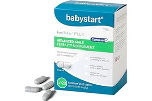 Babystart Fertility Supplements for Men - FertilMan Plus Advanced 120 Tablets, Male Fertility Vitamins with Zinc, Folic Acid and Vitamin D for Conception, Immune Support - Mens Health Supplement
