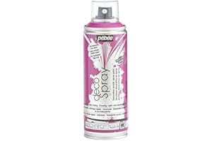 PEBEO - Peinture Acrylique en Spray - Pour la Décoration Multi Supports en Intérieur et Extérieur - Base Eau, Faible Odeur - 200 ml - Finition Mate - Coloris Fuchsia, 750 ml (Lot de 1)