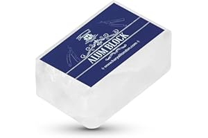 Haryali London Alum Block - Astringent Shaving Block Shaving Accessory - Antiseptic Alum Stone Shaving Block - Soothing Aftershave Balm Men and Women - For all skin types