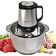 SOKANY SK-7015 800W Meat Grinder Electric, Food Processor Onion Vegetable Garlic Chopper Electric 4 Blades 5L Robust Stainless Steel Bowl (SK-7015, 800W, 5L)