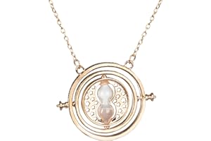 Funidelia | Collar Giratiempo Hermione - Harry Potter para mujer Gryffindor, Magos, Películas & Series, Hogwarts - Accesorios para adultos, accesorio para disfraz - Dorado