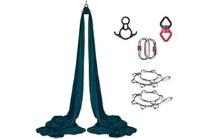 Canopz Yoga Vertical Cloth (8 x 2.8 m) - Yoga Towel for Hanging, Trapezoidal Swing, Strong Load Capacity, Safe Protection, Yoga Swing Set, Acrobatic Cloth Aerial Yoga Towel Silk for Adults