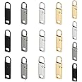 Zipper Pull Replacement, 16 Pcs Detachable Zipper Pull Tabs, All Color Help You Recognize Your Bag Easily, Meet Your Needs for Many Clothes, for Luggage Clothing Jackets Backpacks Boots Purse Coat