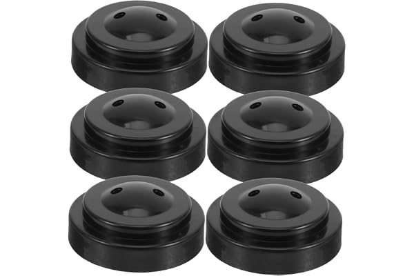 TOVINANNA Lot de 6 Mini Porte-Drapeaux en Plastique Noir pour Fête, Support de Drapeau de Table Facile à Utiliser et Stable, Décoration pour Bureau ou Fête