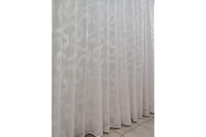 Tende Arredo Tessile Tenda a Metraggio Venduta a Metro in Bouclè Effetto Lino Alta 3 Metri interno 2 Varianti (Bianco)