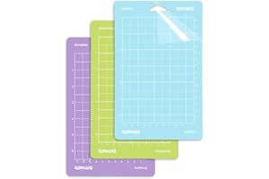 BOCGUY Tappetino da taglio per cricut Joy, 4,5 x 6,5 pollici Ricambio, adesivo, Varierty Grip per macchina da taglio e scrittura, Standard Grip, LightGrip, StrongGrip