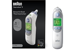 Braun ThermoScan 7 Ear thermometer - Age Precision Technology - Colour-coded Digital Display - Baby and Infant Friendly - #1 