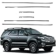 DS ENTERPRISE Lower Window Garnish Chrome for Toyota Fortuner 2004-2016 Models - Chrome Color (Pack of 6)