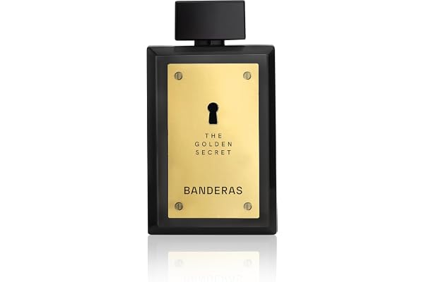 Antonio Banderas Perfumes - The Golden Secret - Eau de Toilette Spray pour Homme, parfum quotidien et masculin à la menthe et au jus de pomme - 200 ml