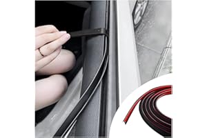 JNNJ Striscia di Protezione Della Portiera Dell'auto, Striscia di Sigillatura Del Bordo Dell'auto, Guarnizione in Gomma Antigraffio E Antiurto, Adatta Alla Maggior Parte Delle Automobili