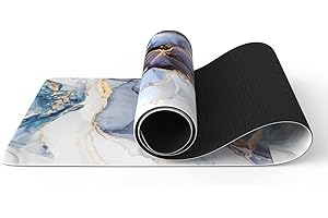 Haquno Extra Thick Yoga Mat 6mm - Non-Slip Exercise Mat for HIIT, Pilates & Home Workouts & Workout with Free Carry Strap