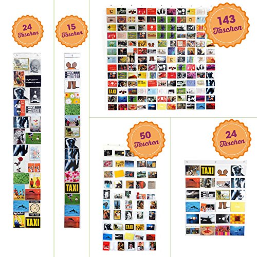 HAB & GUT (DV008) Duschvorhang mit 50 Taschen 90 x 180 - 4
