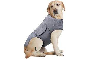 ACL STORES Dog Comfort Wrap | Dog Anxiety and Stress Relief Coat | Lightweight Wrap Jacket Shirt for Anxious Pets Keep Calming Comfort Provides Relief For Thunderstorms, Vet Visits, Cat Travel, Train Travel (L)