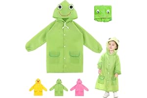 LHLZNB Kids Raincoats for Girls Boys，rain coat，Rain Poncho Toddler Rain Jacket 3D Cartoon Rain Suit Children Waterproof Coverall,Suitable for daily use