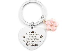 RGHSZ Regalo Festa Della Mamma Portachiavi Mamma Regalo Mamma Natale Regalo Compleanno Mamma Regalo Mamma Regali Festa Della Mamma Originali Festa Della Mamma Idee Regalo-Ti Voglio Bene,Mamma