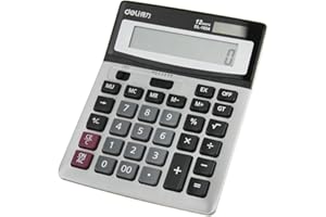 BXT Calculatrice Machine Science Creative Machine à Calculer Solaire Electricité Multifonction Calculatrice Numérique avec Fourniture pour Bureau Ecran LCD Calcul Taxe / Rentabilité Couleur- Gris