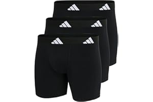 adidas Performance Stretch Cotton Boxer Briefs 3-Pack, Soft Underwear, Superior Comfort Ropa Interior de Hombres Hombre (Pack de 3)