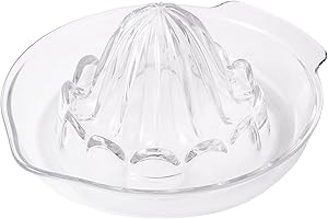 BranQ Home Essential 5901098107013 - Exprimidor de cítricos de Tritan transparente, 13 x 14,5 x 7 cm