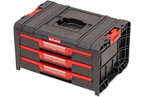 OliveBird 3 Drawer Toolbox, Professional Sorting Box, Small Parts Organiser, 45 x 31 x 24.4 cm, Assortment Boxes for Screws, Nuts, Washers, Bolts and Small Items