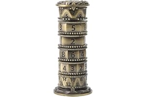 diceevil D&D Pagoda Metal Dice for DND Roulette 7 in 1 D&D Pathfinder Science Fiction War Crime