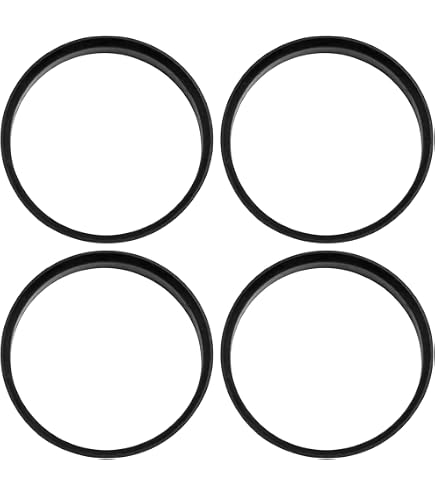 X AUTOHAUX 2pcs Bague De Centrage Plastique 72.6mm à 67.1mm Pour Roues Voiture