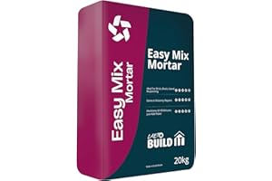 Laeto Easy Mix Mortar – 20kg Ready Mixed Mortar for Bricklaying, Bedding, Patching & DIY Jobs – Pre-Blended Cement Mortar for Indoors & Outdoors – Just Add Water, Easy to Apply