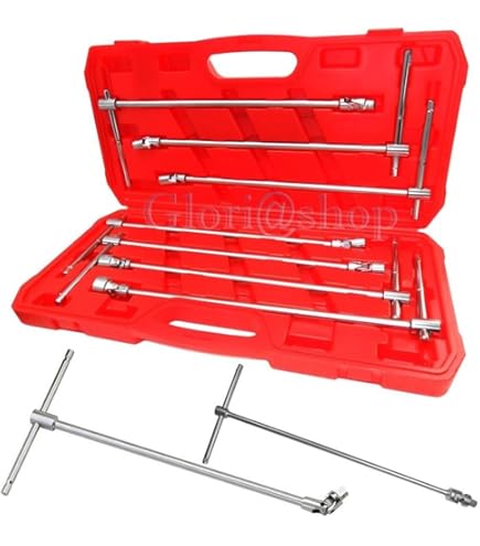 Chiave 7mm Per Meccanica Chiave A T Con Snodo - Misura 7 Mm Lunghezza 445 Mm Per Lavori Meccanici 1092447 - Foto 6