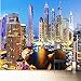 Produktbild BAHUZHI Wallpaper 3D Wallpaper Schöne Dubai Nacht Landschaft Wandbild Wohnzimmer TV Sofa Büro Hintergrund Wand Fresko Dekor