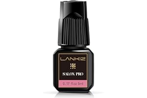 ‎LANKIZ LANKIZ Wimpernkleber für Wimpernverlängerung, 5ml Eyelash Extension Glue 1-2s Trocknungszeit 6-7 Wochen Wimpernkleber Dauerhaft Wimpern Extensions Kleber Schwarz Wimpern Kleber