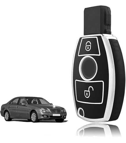 Mercedes Sleutelhoes Vervanging – Alleen Achterkant, Zonder Elektronica, Past Op W204, W169, W245, ABS Kunststof, Snel Te Monteren