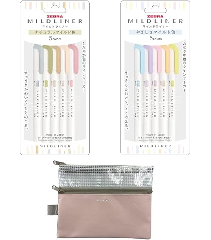 Marqueurs Surligneurs Zebra Zebra Mildliner - Lot De 5 Surligneurs